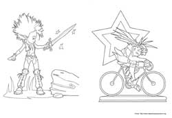 Arthur e os Minimoys 3 desenho para colorir 07 e 08