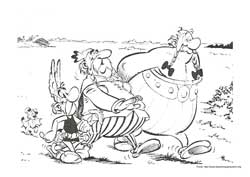 Asterix desenho para colorir 03 e 04