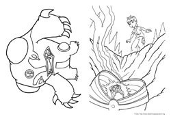 Ben 10 desenho para colorir 05 e 06