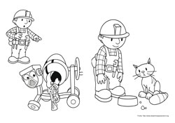 Bob o Construtor desenho para colorir 11 e 12
