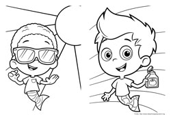 Bubble Guppies desenho para colorir 03 e 04