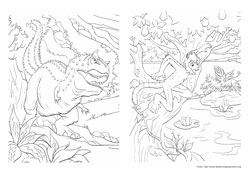 Dinossauro desenho para colorir 05 e 06