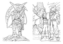 Dragon Ball Z desenho para colorir 11 e 12