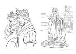 Enrolados desenho para colorir 03 e 04