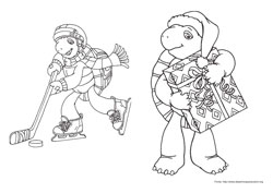 Franklin desenho para colorir 05 e 06