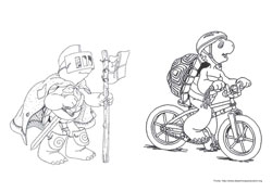 Franklin desenho para colorir 09 e 10