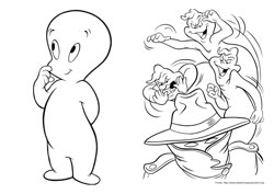 Gasparzinho desenho para colorir 07 e 08