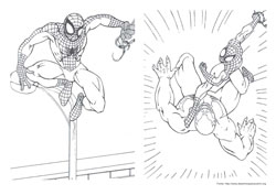 Homem Aranha desenho para colorir 11 e 12