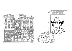 Inspetor Bugiganga desenho para colorir 06 e 07