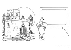 Inspetor Bugiganga desenho para colorir 09 e 10