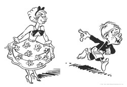 Lucky Luke desenho para colorir 07 e 08