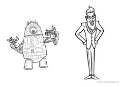 Monstros VS Aliens desenho para colorir 09 e 10