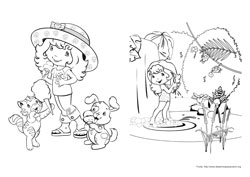 Moranguinho desenho para colorir 01 e 02