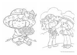 Moranguinho desenho para colorir 09 e 10