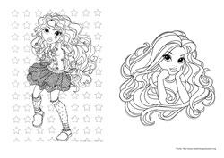 Moxie Girlz desenho para colorir 11 e 12