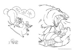 O Bicho Vai Pegar desenho para colorir 05 e 06