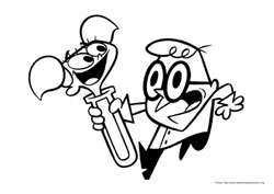 O Laboratório de Dexter desenho para colorir 11