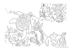 O Peixe Arco-Íris desenho para colorir 03