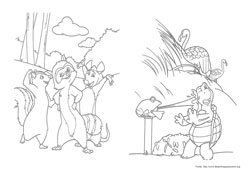 Os Sem Floresta desenho para colorir 04 e 05