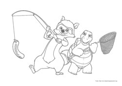 Os Sem Floresta desenho para colorir 06