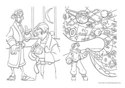 Planeta do Tesouro desenho para colorir 09 e 10