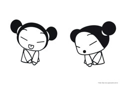 Pucca desenho para colorir 03 e 04