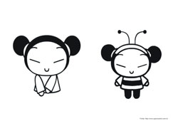 Pucca desenho para colorir 05 e 06