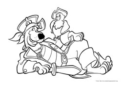 Scooby-Doo desenho para colorir 07