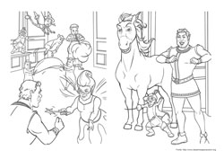 Shrek desenho para colorir 09 e 10