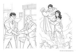 Superman desenho para colorir 06 e 07