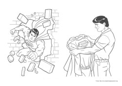 Superman desenho para colorir 10 e 11