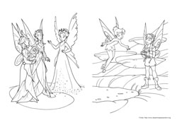 Tinker-Bell desenho para colorir 09 e 10
