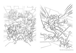 X-Men desenho para colorir 05 e 06
